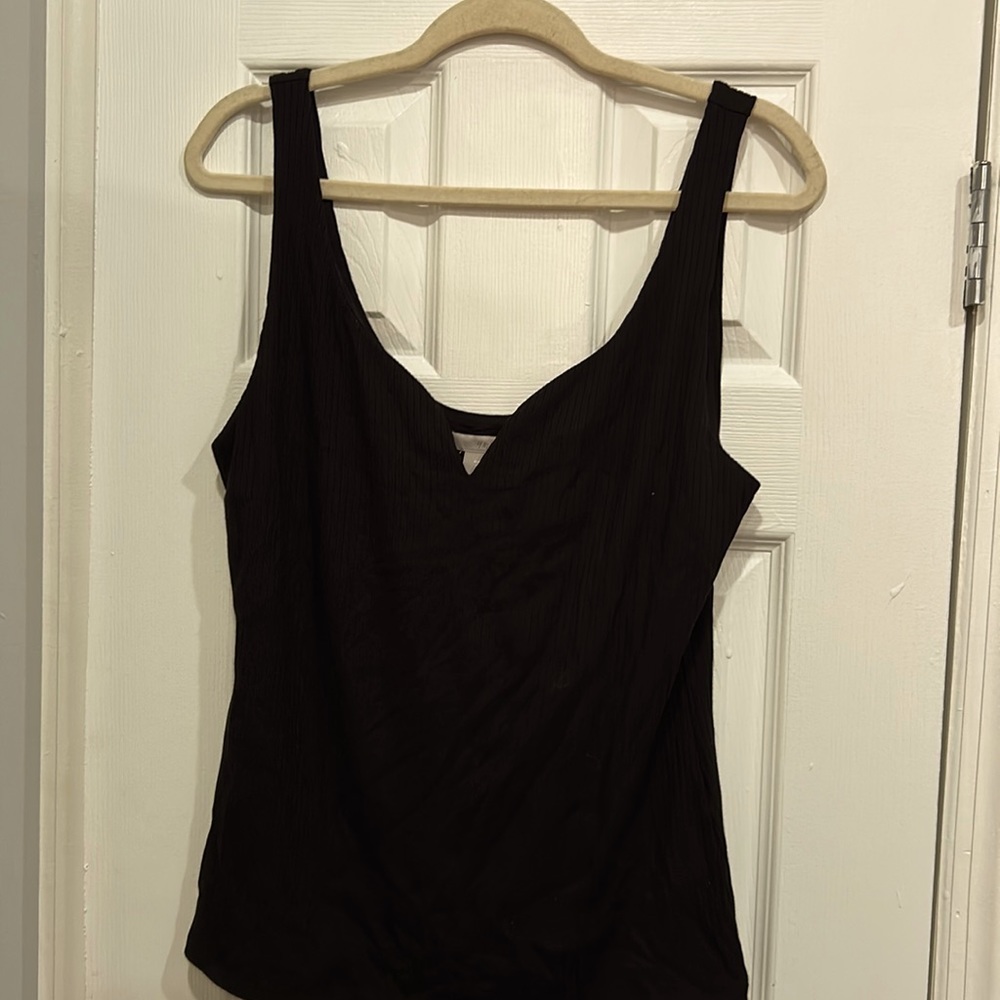 H&M Sweetheart Neckline Ribbed Tank L